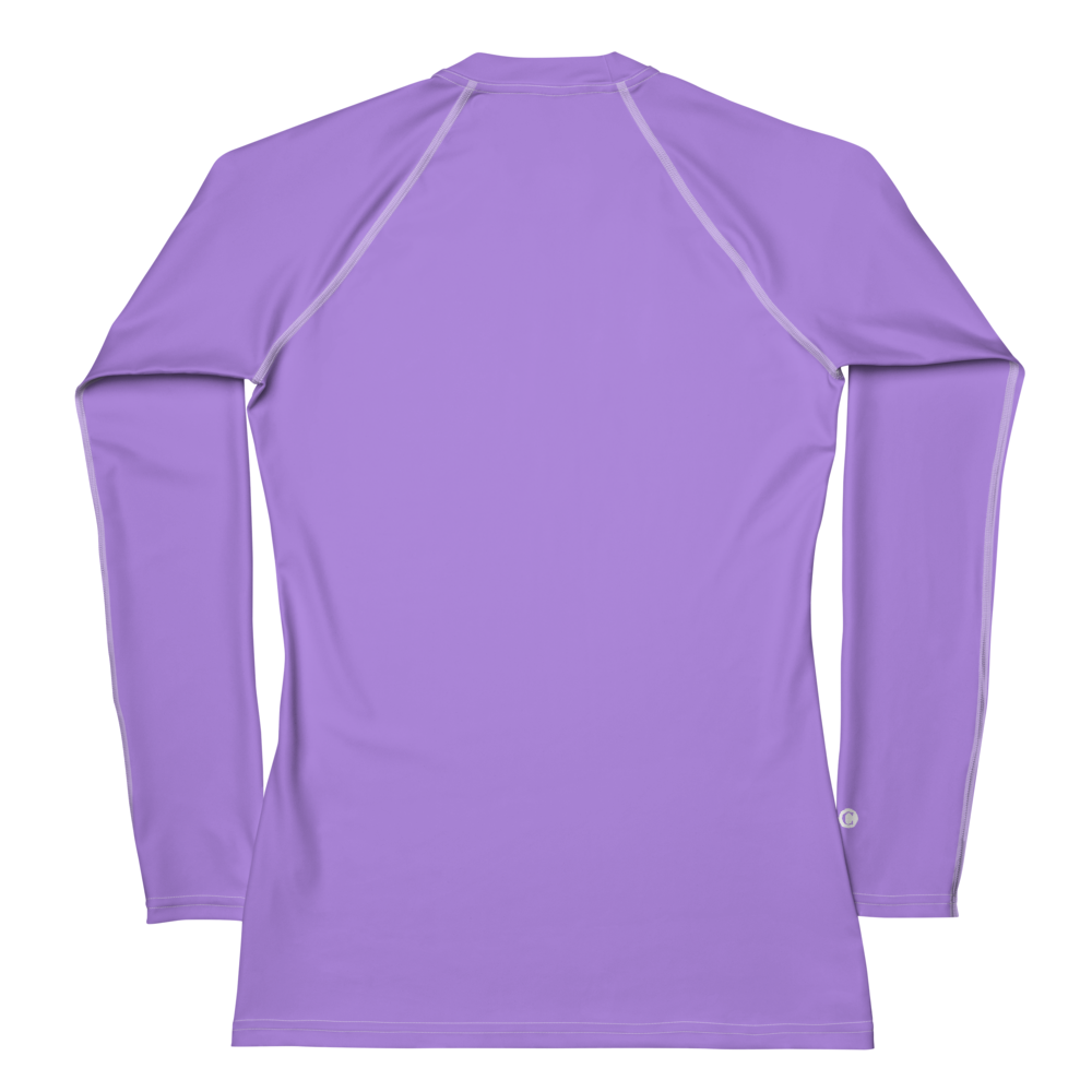 Michigan Upper Peninsula Rash Guard (w/ UP USA Flag) | Women's - Lavender