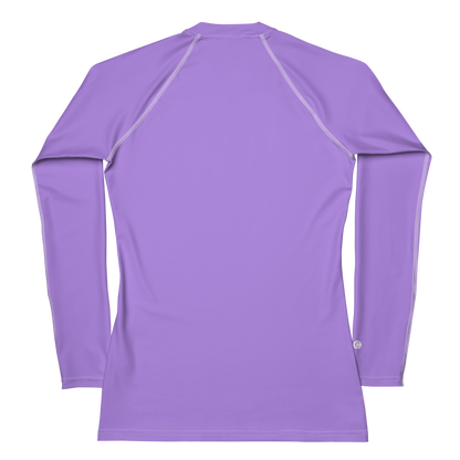 Michigan Upper Peninsula Rash Guard (w/ UP USA Flag) | Women's - Lavender