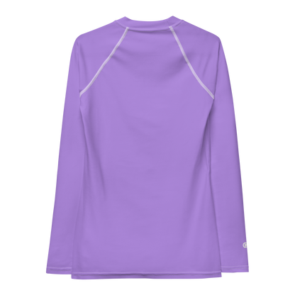 Michigan Upper Peninsula Rash Guard (w/ UP USA Flag) | Women's - Lavender