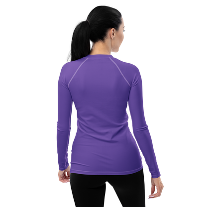 Michigan Upper Peninsula Rash Guard (w/ UP USA Flag) | Women's - Lake Iris