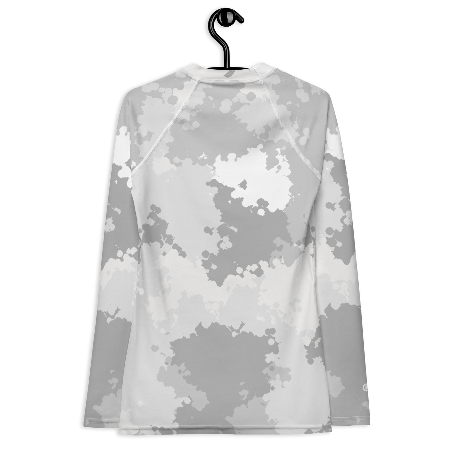 Michigan Upper Peninsula Rash Guard (w/ UP USA Flag) | Women's - Snow Camo