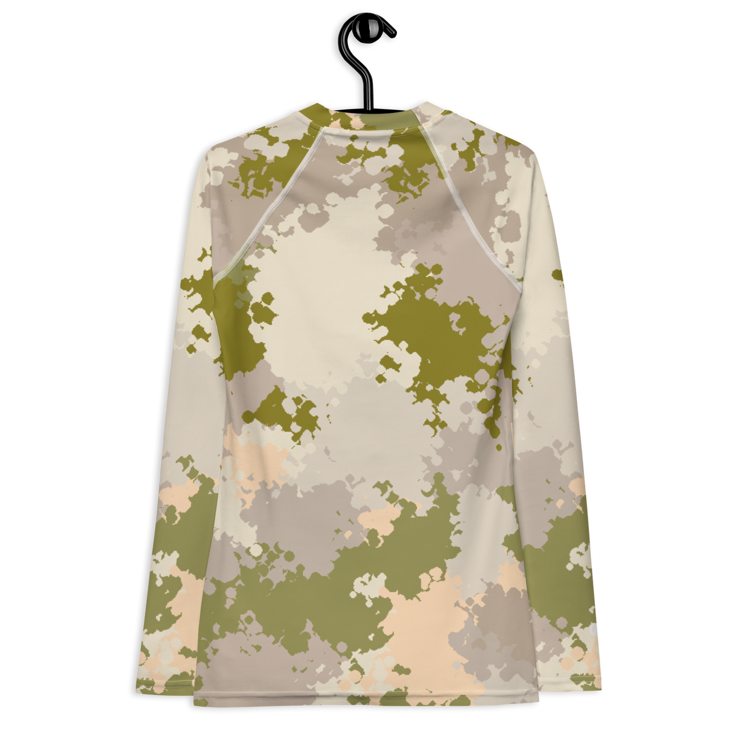 Michigan Upper Peninsula Rash Guard (w/ UP USA Flag) | Women's - Rosy Mound Camo