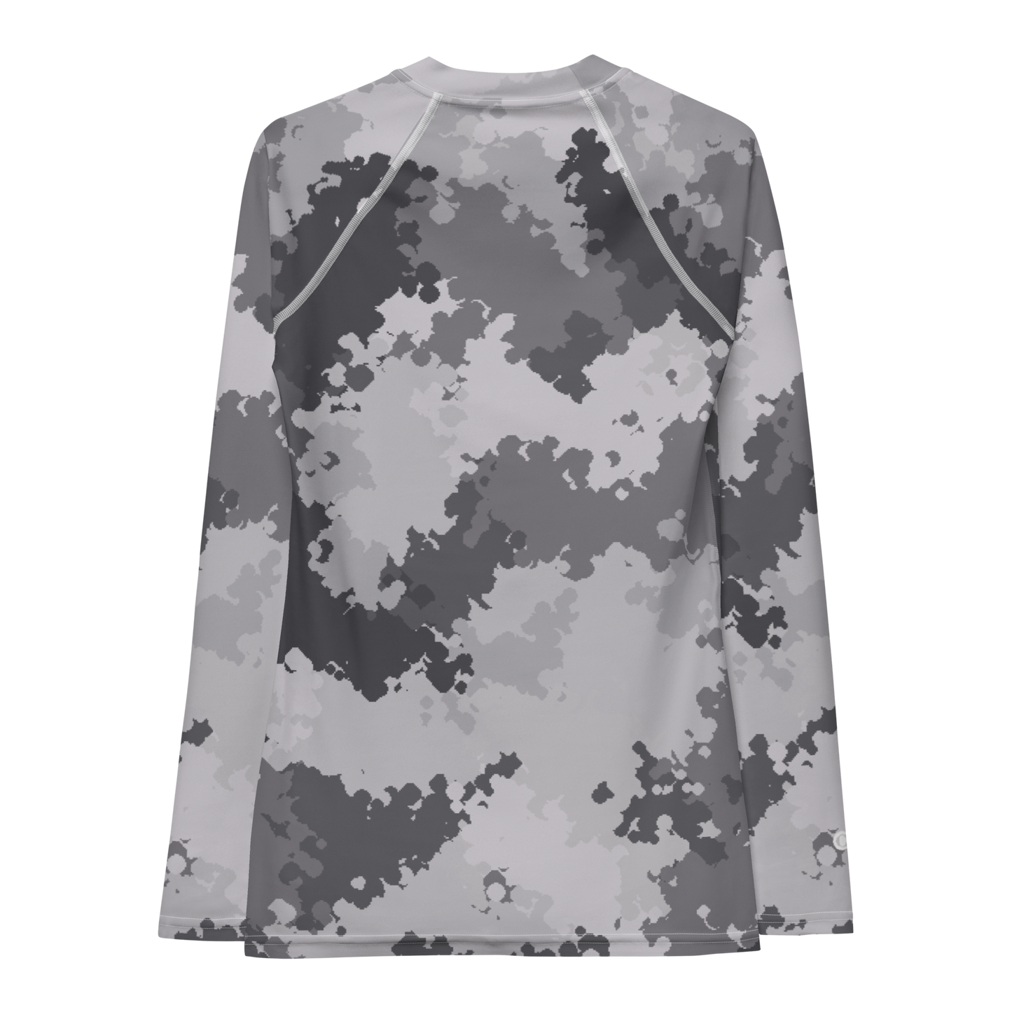 Michigan Upper Peninsula Rash Guard (w/ UP USA Flag) | Women's - Iron Ore Camo