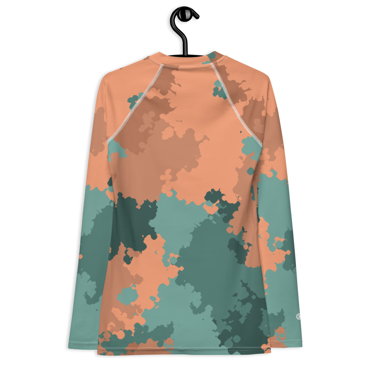 Michigan Upper Peninsula Rash Guard (w/ UP USA Flag) | Women's - Copper Country Camo