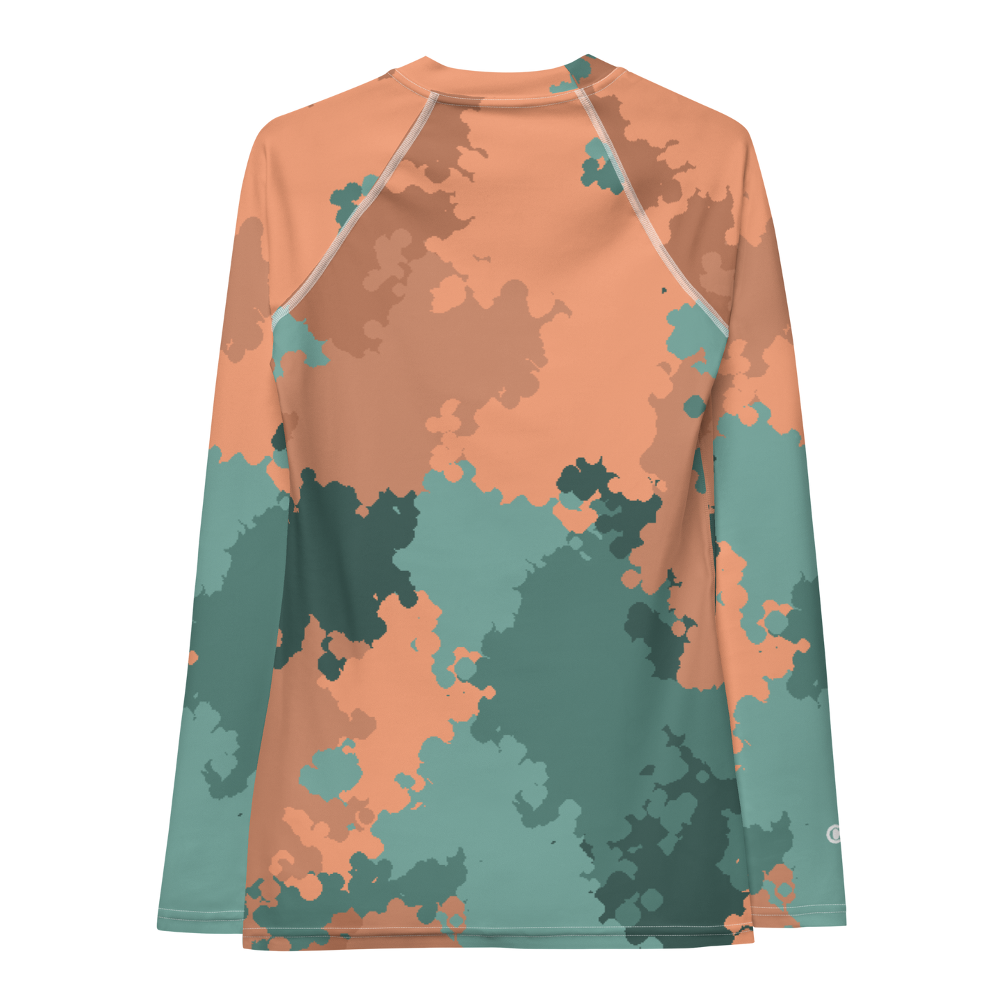 Michigan Upper Peninsula Rash Guard (w/ UP USA Flag) | Women's - Copper Country Camo