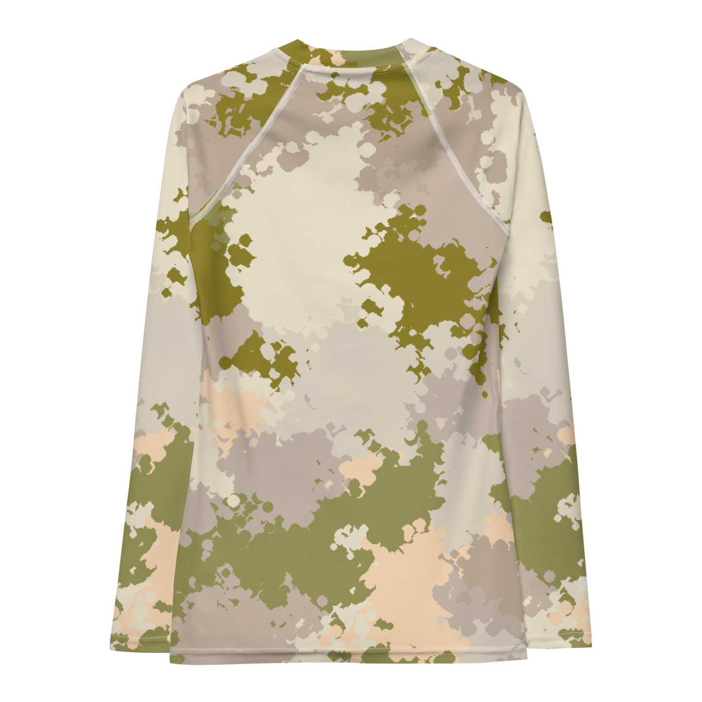 Michigan Upper Peninsula Rash Guard (w/ UP USA Flag) | Women's - Rosy Mound Camo