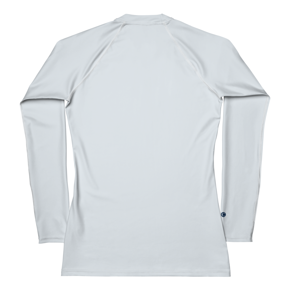 Michigan Upper Peninsula Rash Guard (w/ UP USA Flag) | Women's - Gossy White