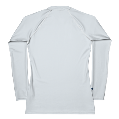 Michigan Upper Peninsula Rash Guard (w/ UP USA Flag) | Women's - Gossy White