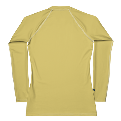 Michigan Upper Peninsula Rash Guard (w/ UP USA Flag) | Women's - Plum Yellow