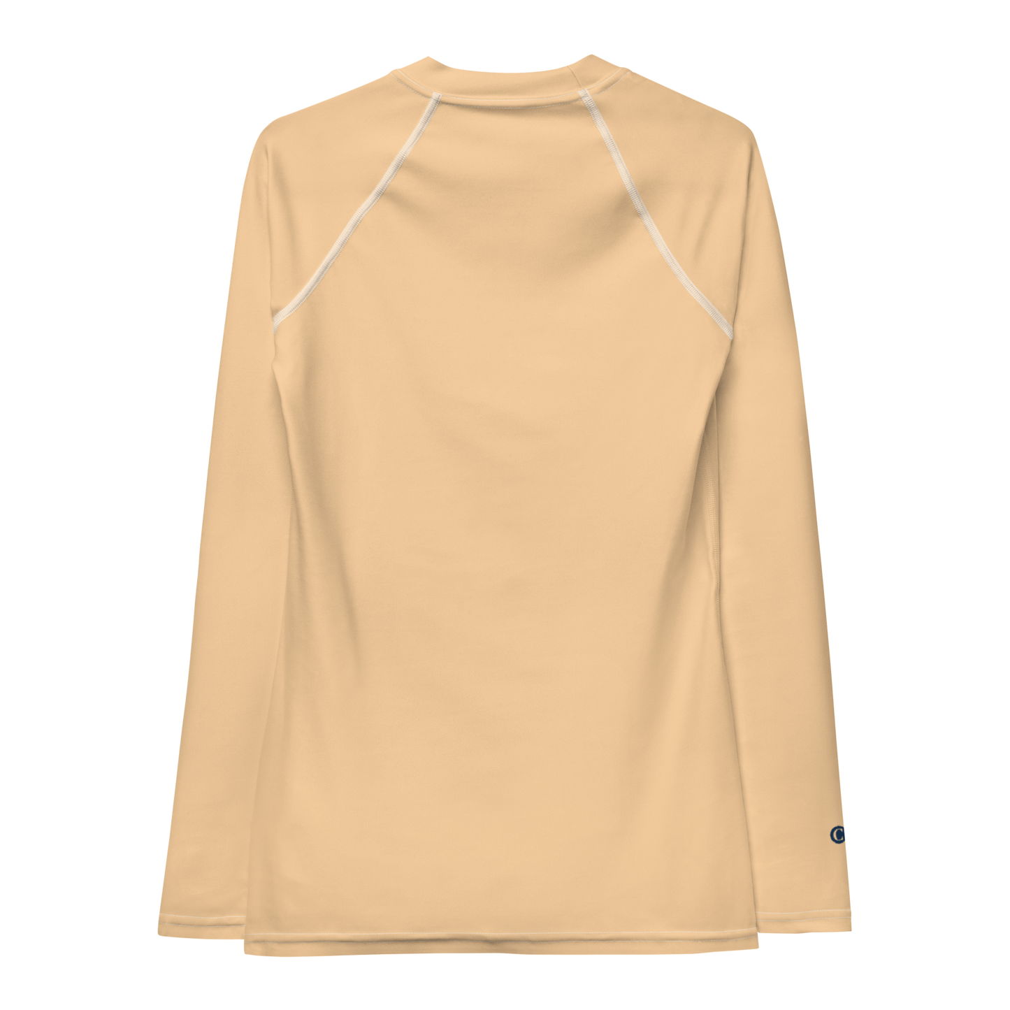 Michigan Upper Peninsula Rash Guard (w/ UP USA Flag) | Women's - Pale Apricot