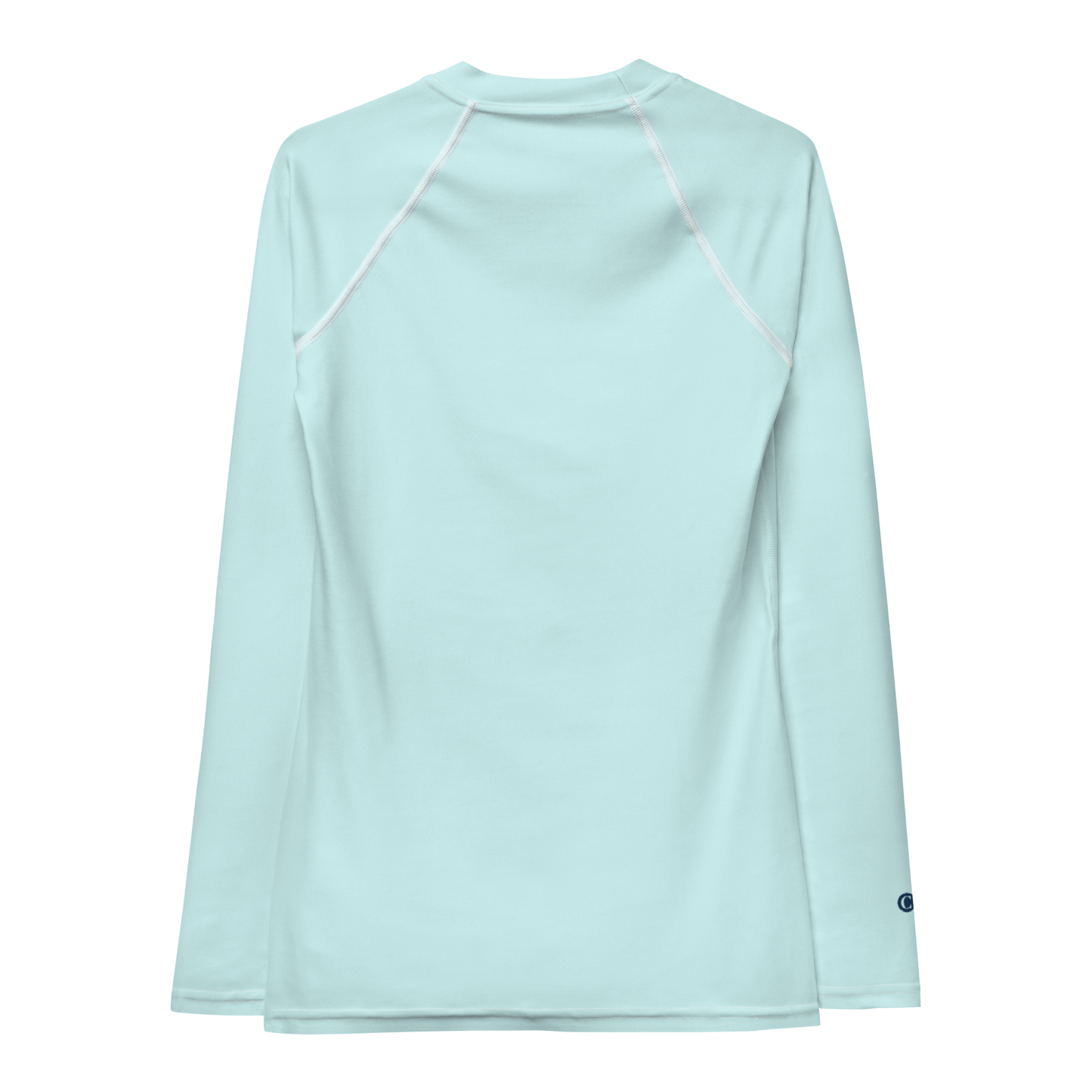 Michigan Upper Peninsula Rash Guard (w/ UP USA Flag) | Women's - Cyan