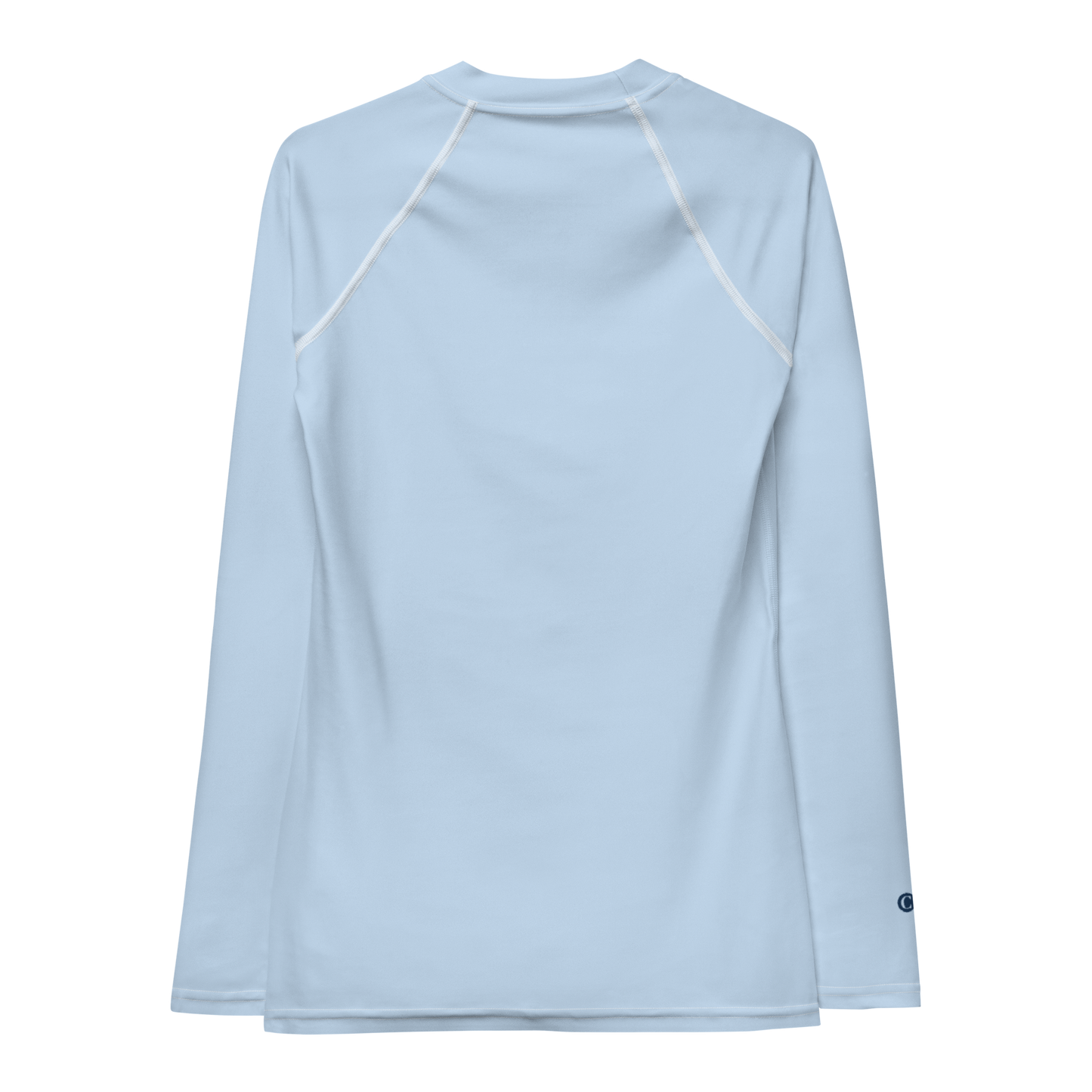 Michigan Upper Peninsula Rash Guard (w/ UP USA Flag) | Women's - Light Blue