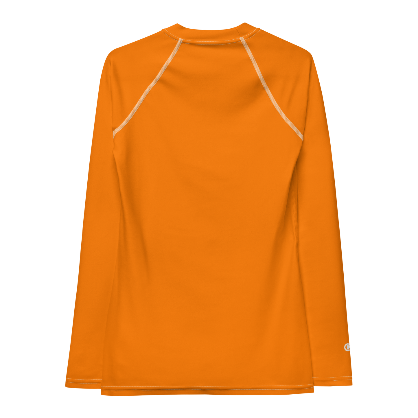 Michigan Upper Peninsula Rash Guard (w/ UP USA Flag) | Women's - Safety Orange