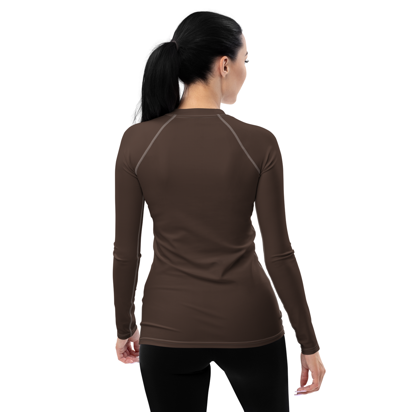 Michigan Upper Peninsula Rash Guard (w/ UP Outline) | Women's - Hickory Color