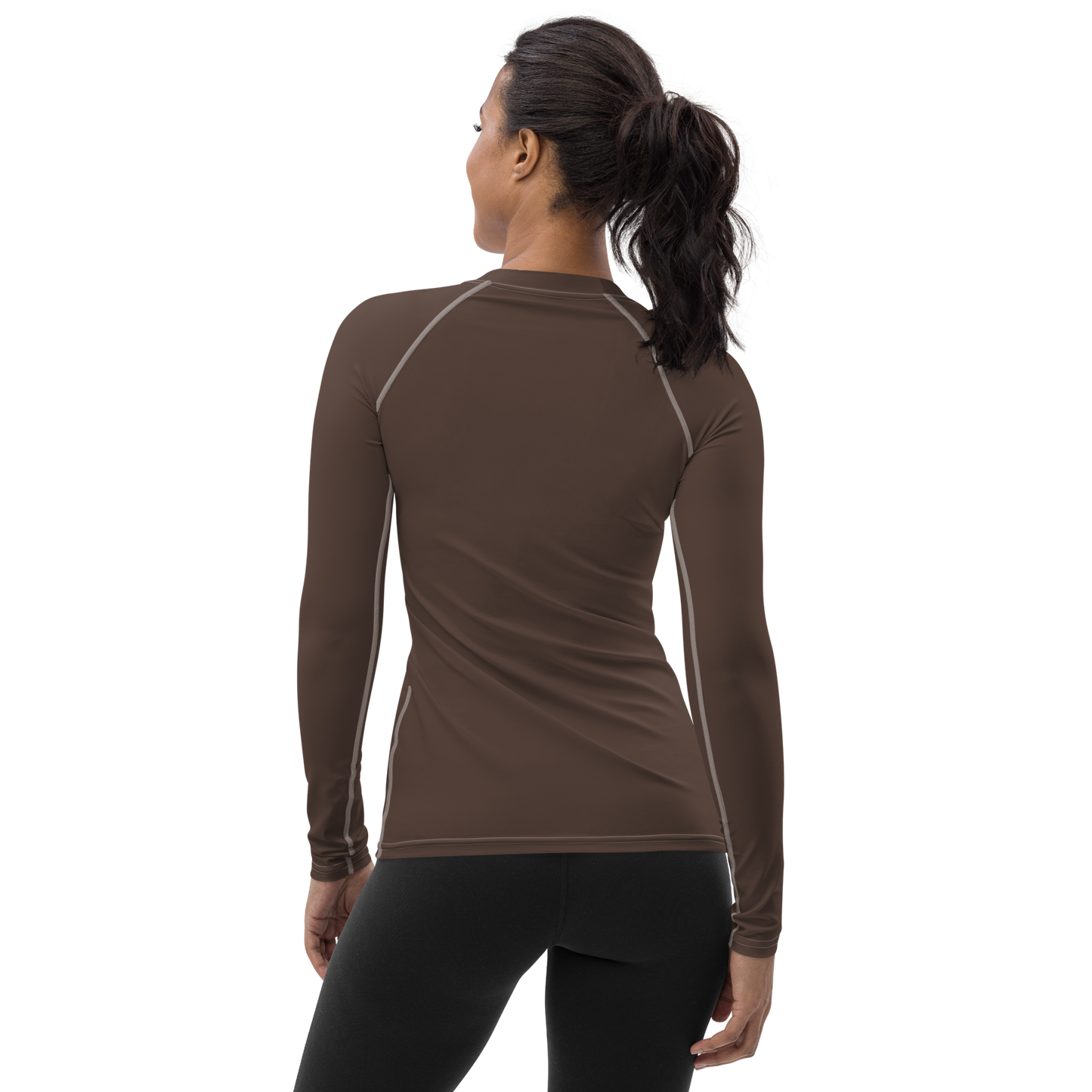 Michigan Upper Peninsula Rash Guard (w/ UP Outline) | Women's - Hickory Color