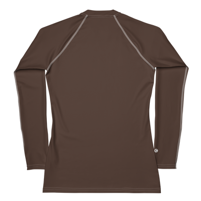 Michigan Upper Peninsula Rash Guard (w/ UP Outline) | Women's - Hickory Color