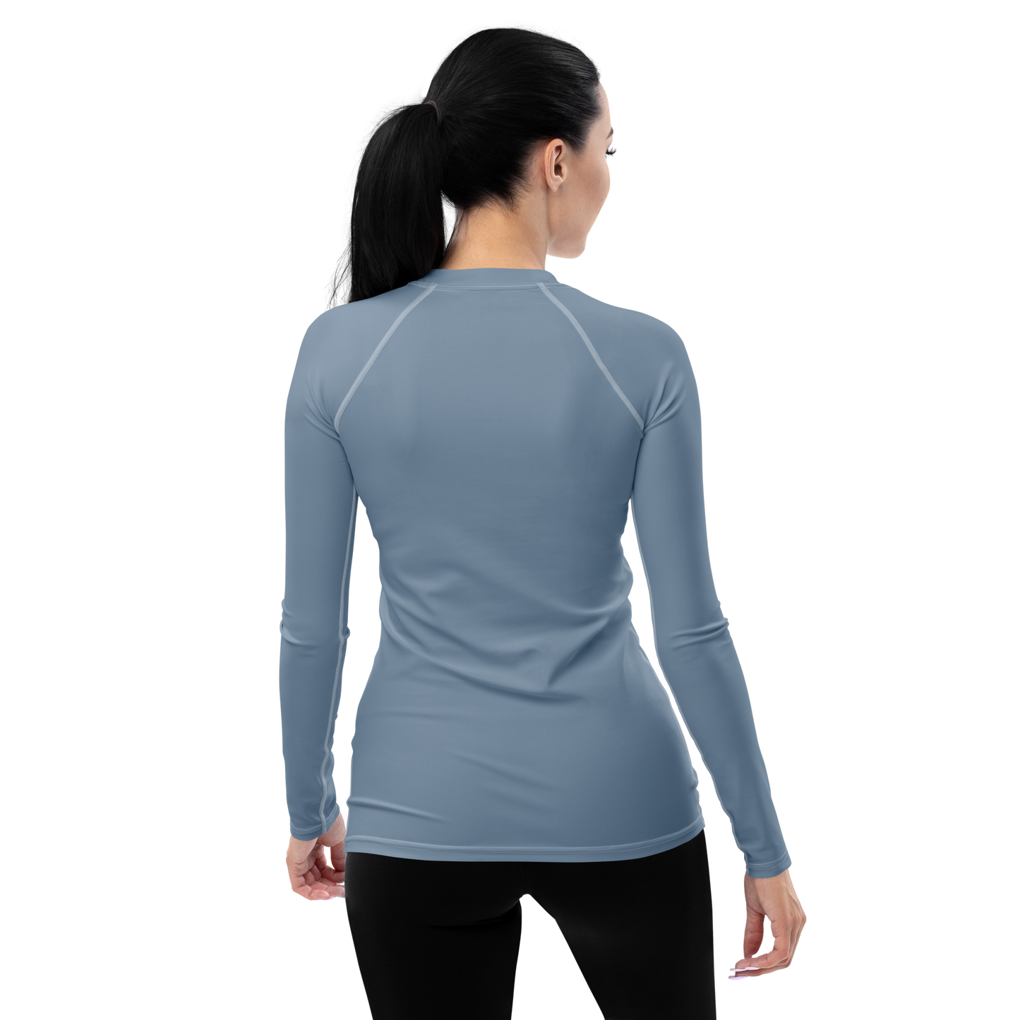 Michigan Upper Peninsula Rash Guard (w/ UP Outline) | Women's - B-24 Grey