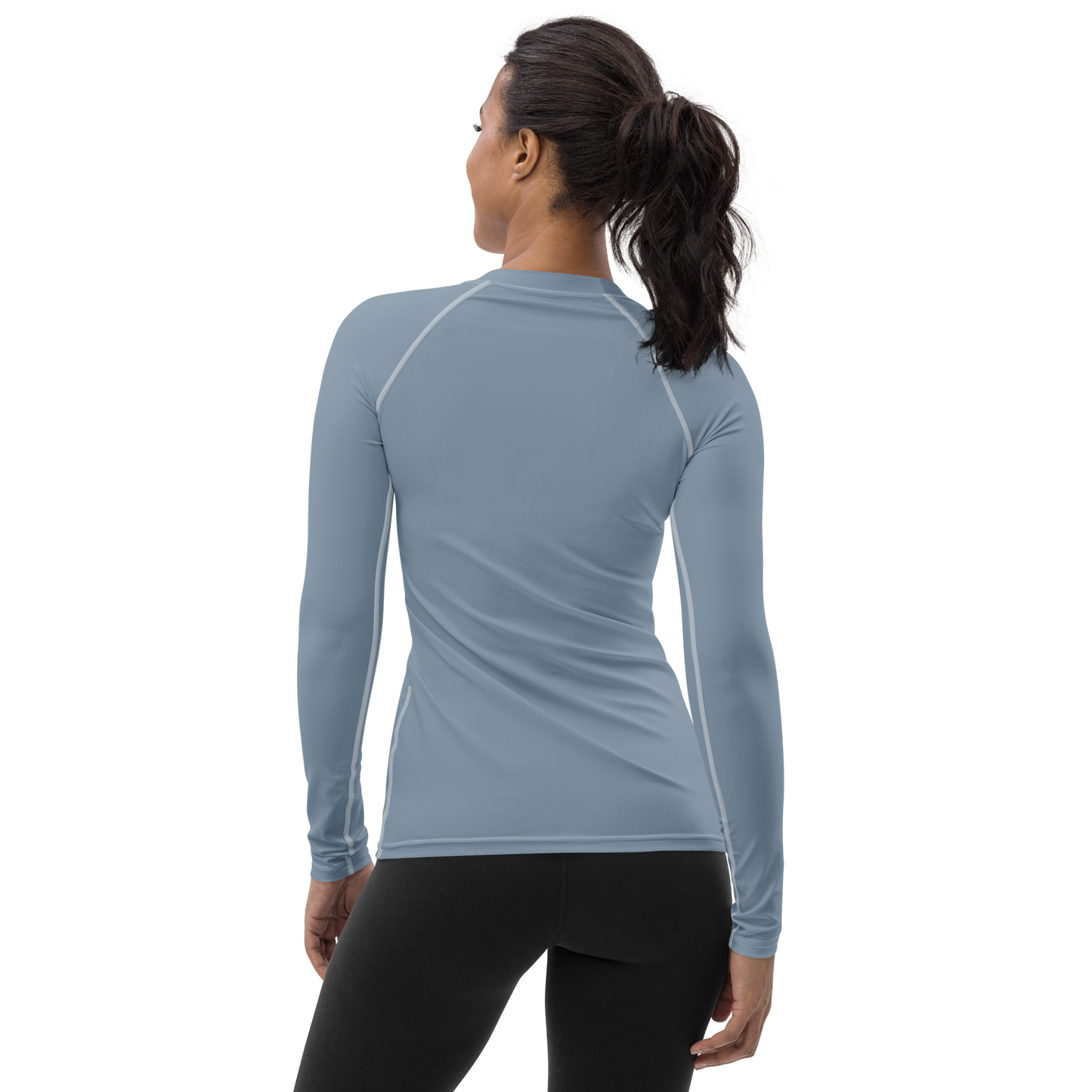 Michigan Upper Peninsula Rash Guard (w/ UP Outline) | Women's - B-24 Grey