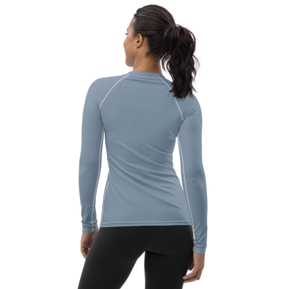 Michigan Upper Peninsula Rash Guard (w/ UP Outline) | Women's - B-24 Grey