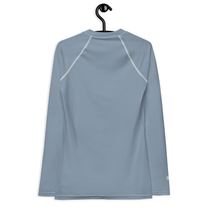 Michigan Upper Peninsula Rash Guard (w/ UP Outline) | Women's - B-24 Grey