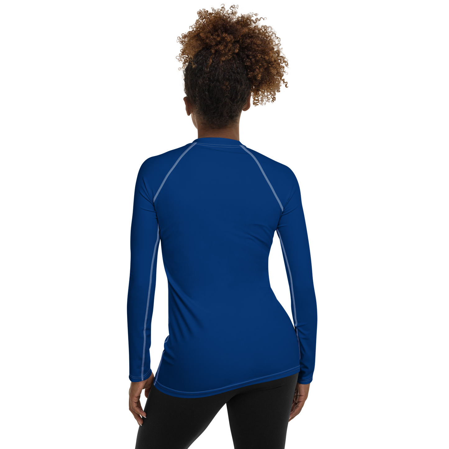 Michigan Upper Peninsula Rash Guard (w/ UP Outline) | Women's - Dearborn Blue