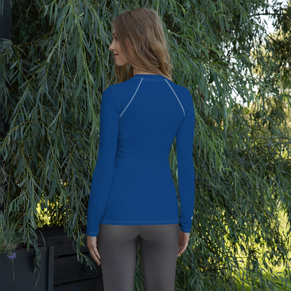 Michigan Upper Peninsula Rash Guard (w/ UP Outline) | Women's - Dearborn Blue