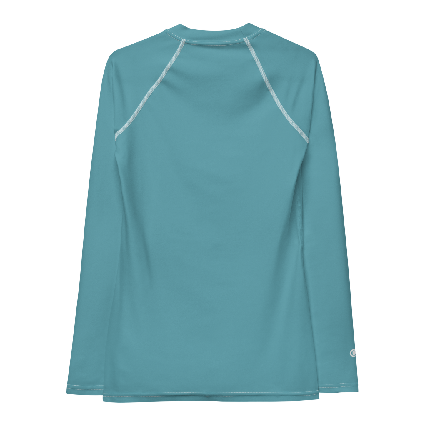 Michigan Upper Peninsula Rash Guard (w/ UP Outline) | Women's - Lake Huron Blue