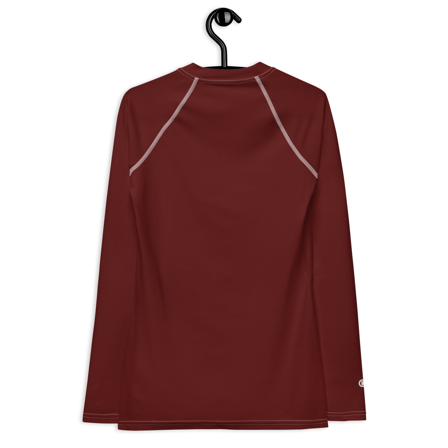 Michigan Upper Peninsula Rash Guard (w/ UP Outline) | Women's - Cherrywood Color