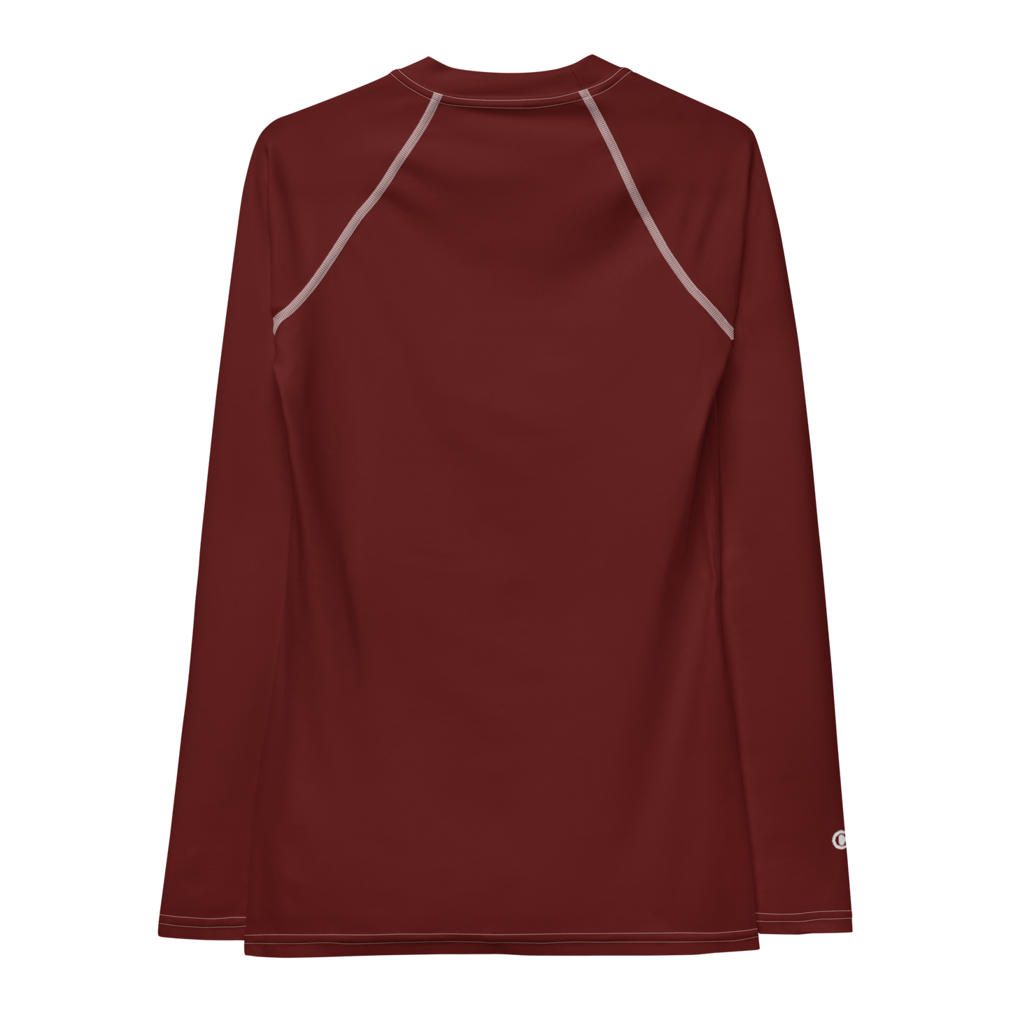 Michigan Upper Peninsula Rash Guard (w/ UP Outline) | Women's - Cherrywood Color