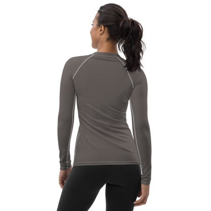 Michigan Upper Peninsula Rash Guard (w/ UP Outline) | Women's - Warren Tank Grey