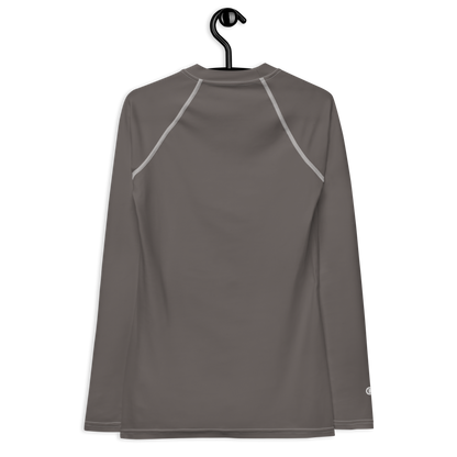 Michigan Upper Peninsula Rash Guard (w/ UP Outline) | Women's - Warren Tank Grey