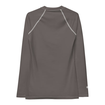 Michigan Upper Peninsula Rash Guard (w/ UP Outline) | Women's - Warren Tank Grey