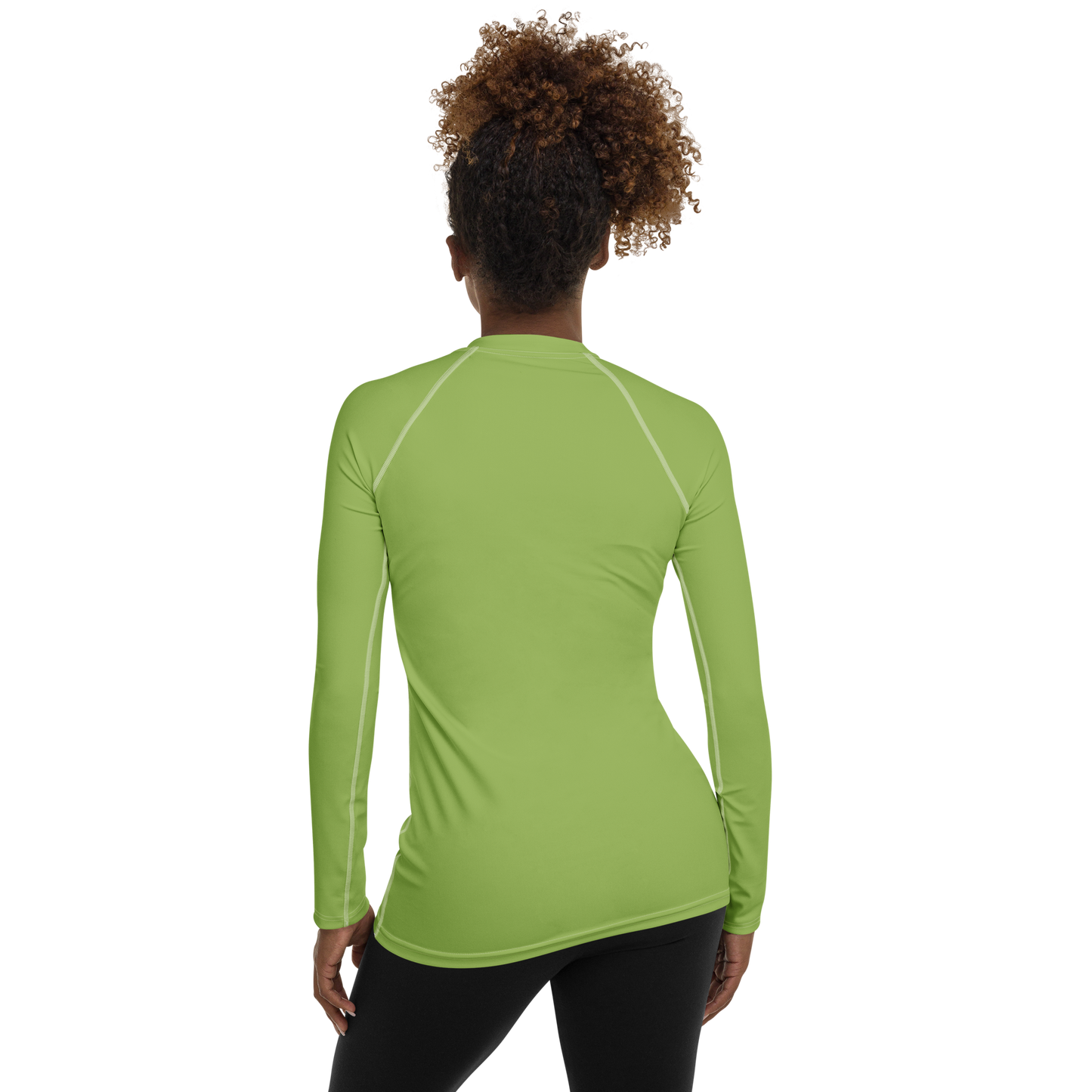 Michigan Upper Peninsula Rash Guard (w/ UP Outline) | Women's - Gooseberry Green