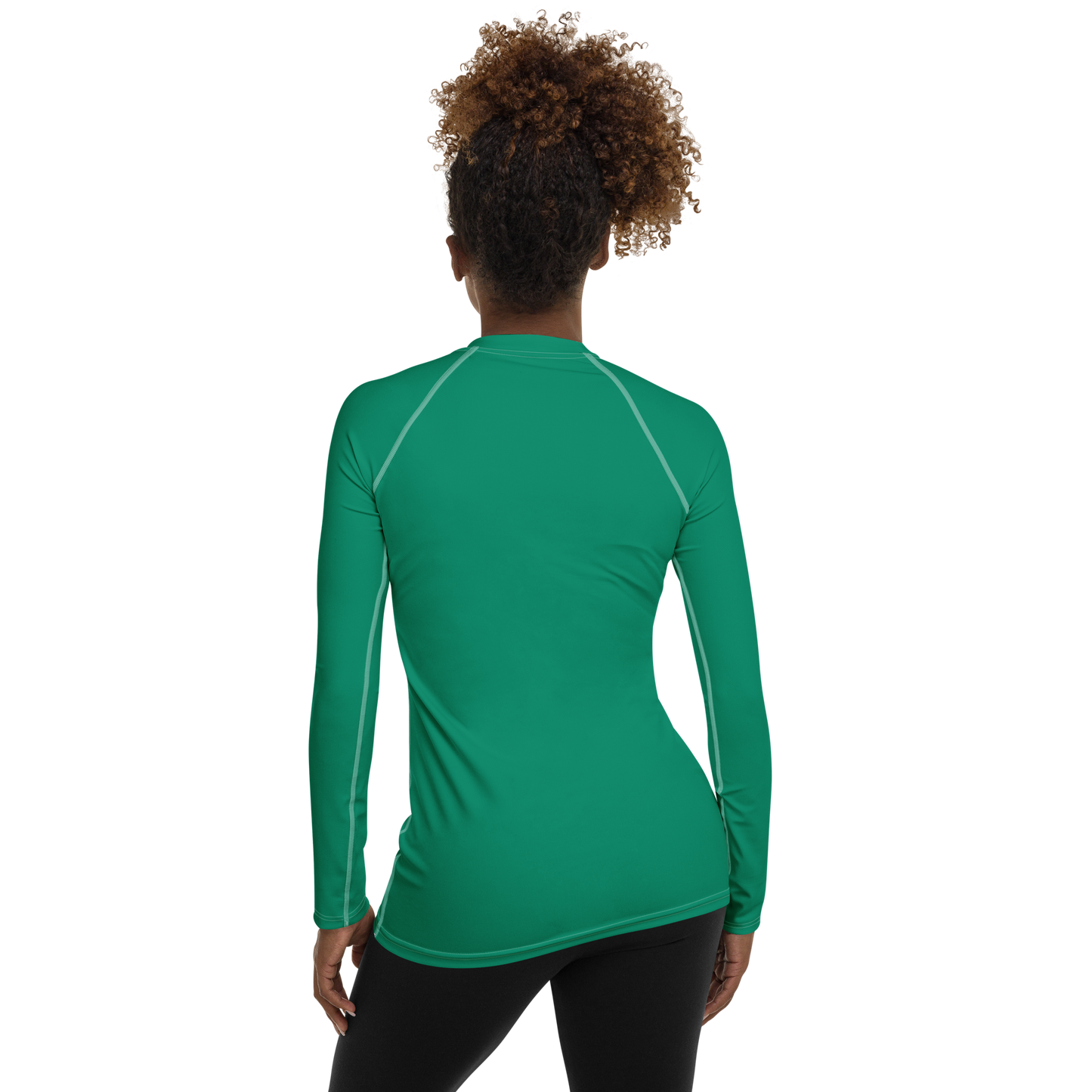 Michigan Upper Peninsula Rash Guard (w/ UP Outline) | Women's - Emerald Green