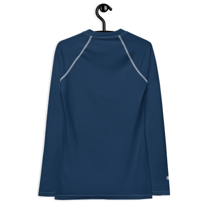 Michigan Upper Peninsula Rash Guard (w/ UP Outline) | Women's - Navy