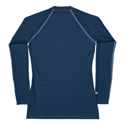 Michigan Upper Peninsula Rash Guard (w/ UP Outline) | Women's - Navy