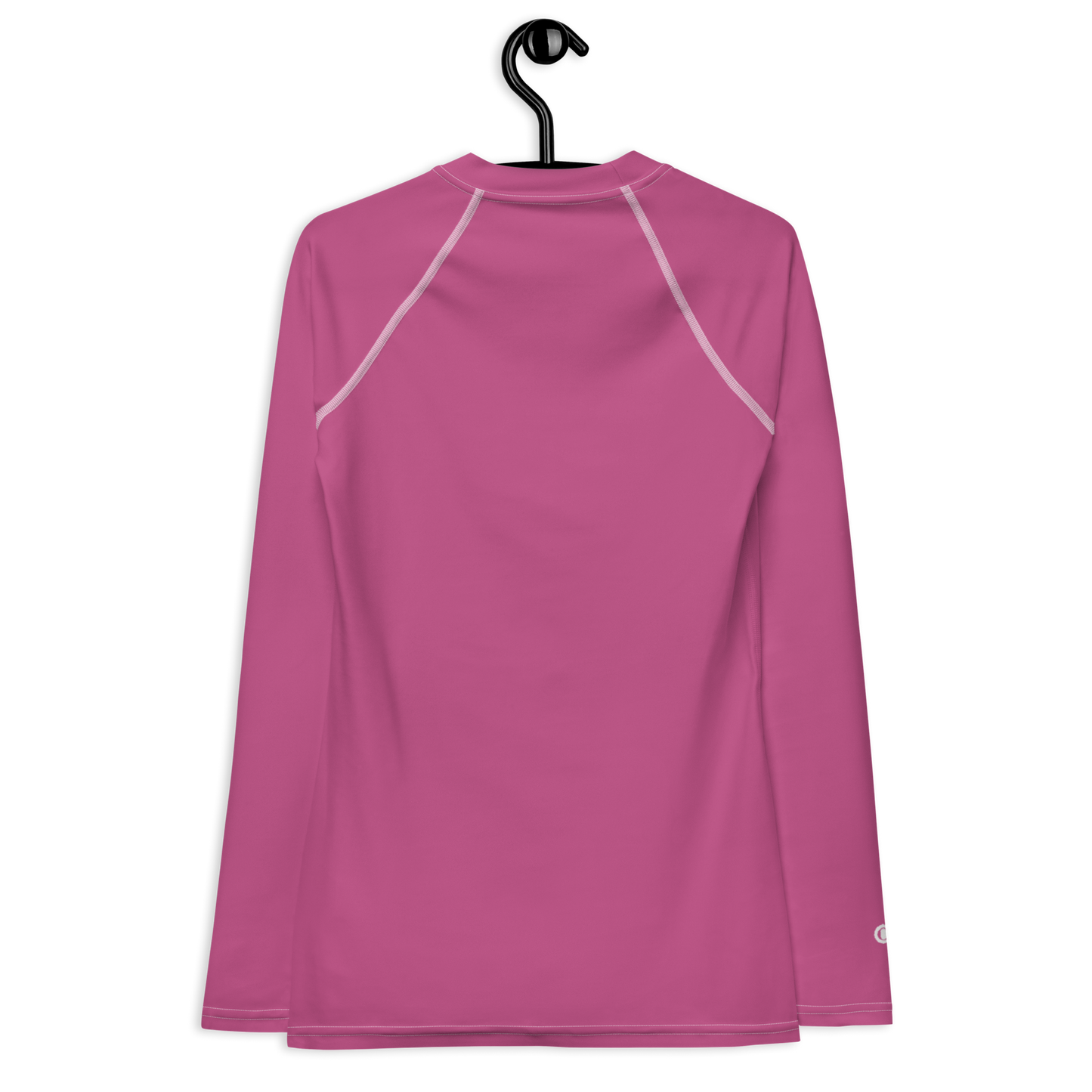 Michigan Upper Peninsula Rash Guard (w/ UP Outline) | Women's - Apple Blossom Pink