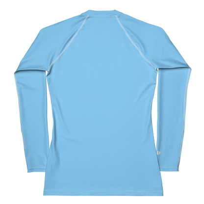 Michigan Upper Peninsula Rash Guard (w/ UP Outline) | Women's - DTW Blue