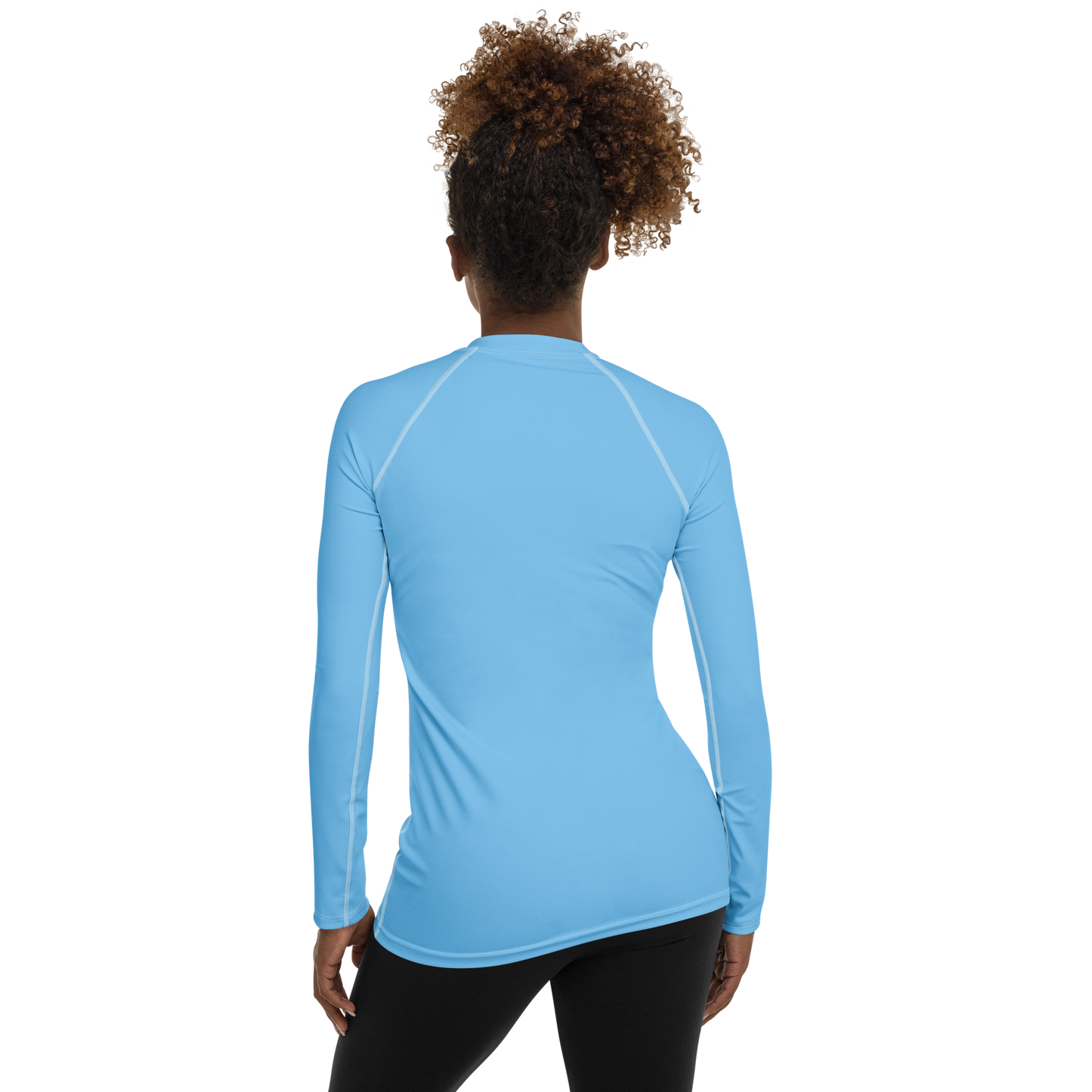 Michigan Upper Peninsula Rash Guard (w/ UP Outline) | Women's - DTW Blue