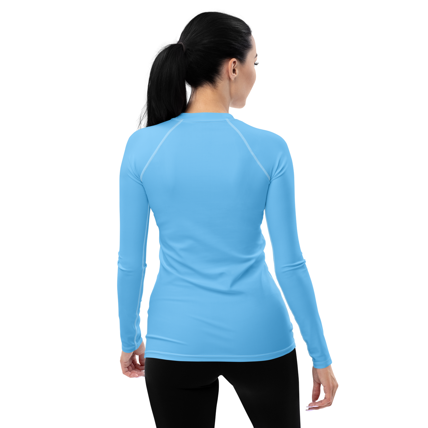 Michigan Upper Peninsula Rash Guard (w/ UP Outline) | Women's - DTW Blue