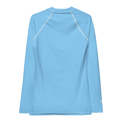 Michigan Upper Peninsula Rash Guard (w/ UP Outline) | Women's - DTW Blue