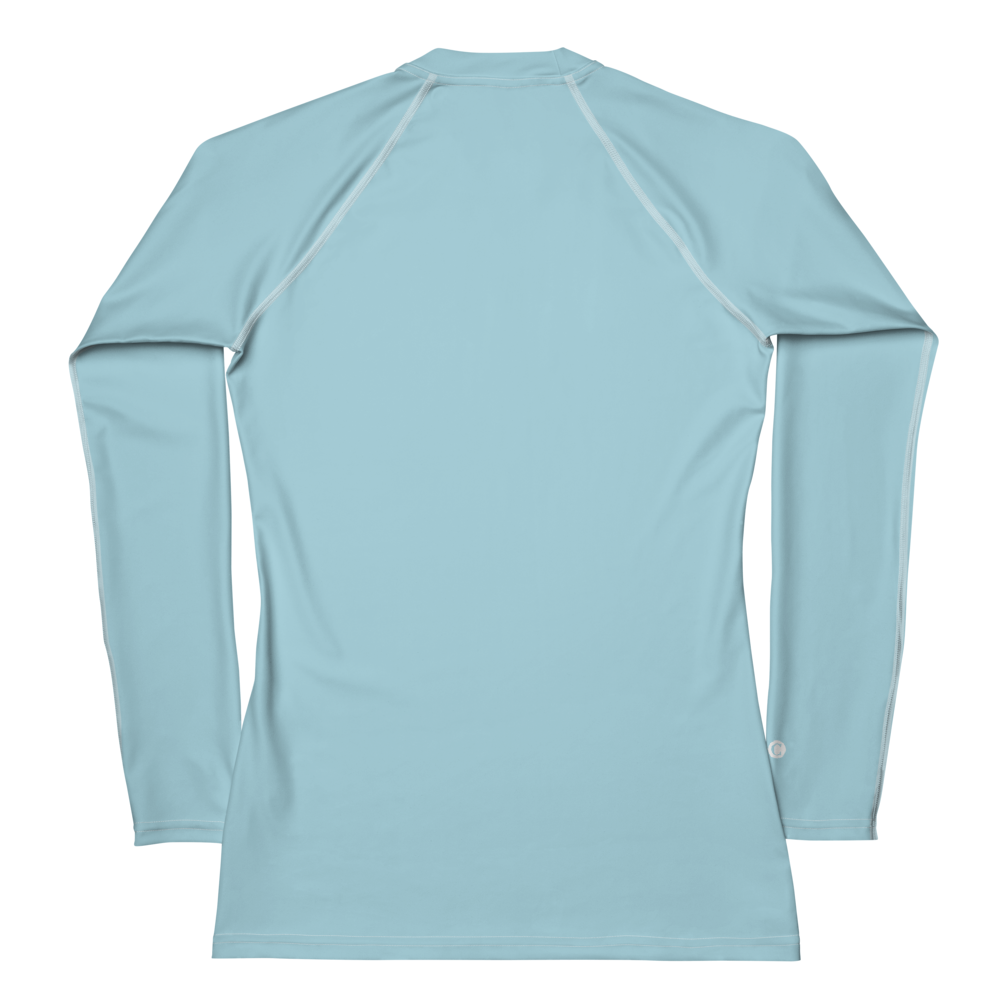 Michigan Upper Peninsula Rash Guard (w/ UP Outline) | Women's - '58 Caddie Blue