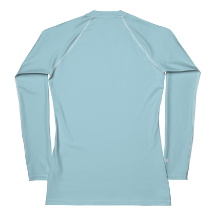 Michigan Upper Peninsula Rash Guard (w/ UP Outline) | Women's - '58 Caddie Blue