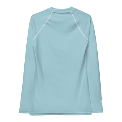 Michigan Upper Peninsula Rash Guard (w/ UP Outline) | Women's - '58 Caddie Blue