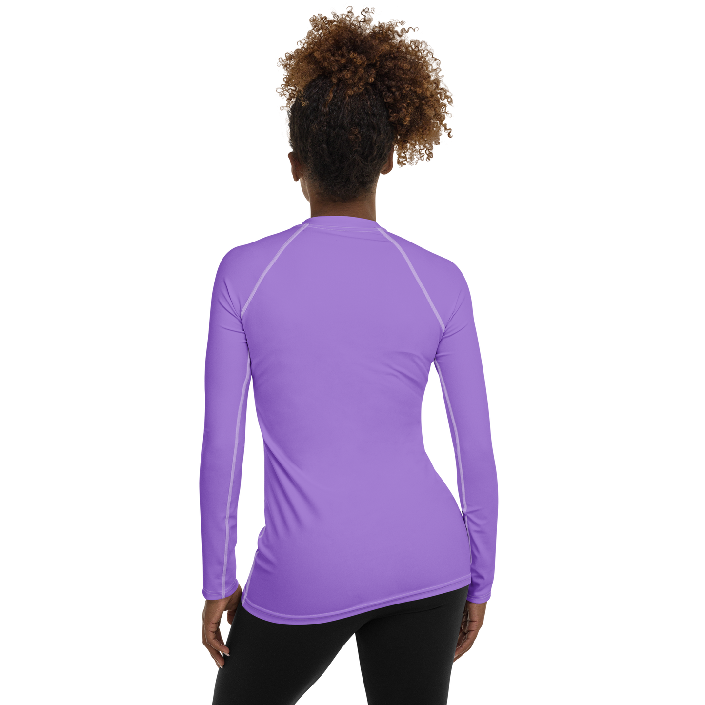 Michigan Upper Peninsula Rash Guard (w/ UP Outline) | Women's - Lavender