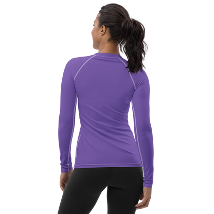 Michigan Upper Peninsula Rash Guard (w/ UP Outline) | Women's - Lake Iris