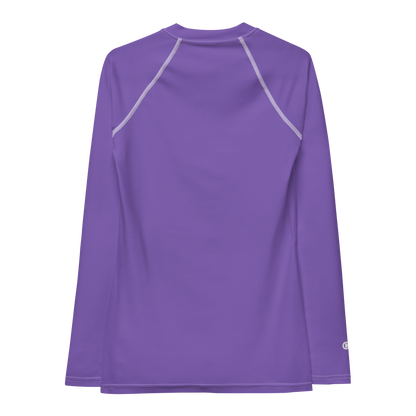 Michigan Upper Peninsula Rash Guard (w/ UP Outline) | Women's - Lake Iris