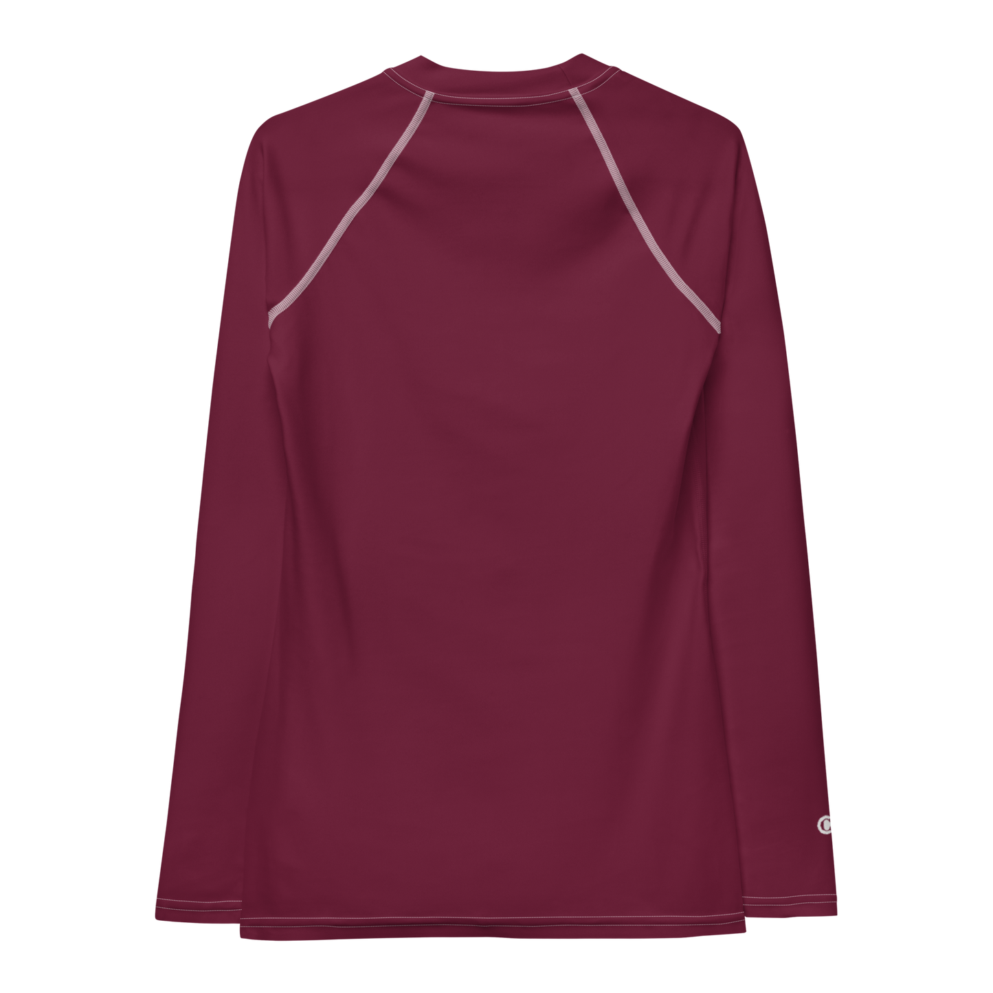 Michigan Upper Peninsula Rash Guard (w/ UP Outline) | Women's - Old Mission Burgundy