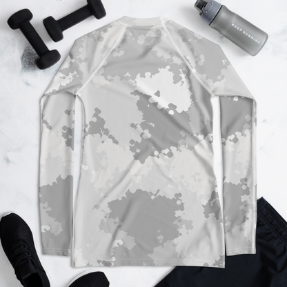 Michigan Upper Peninsula Rash Guard (w/ UP Outline) | Women's - Snow Camo