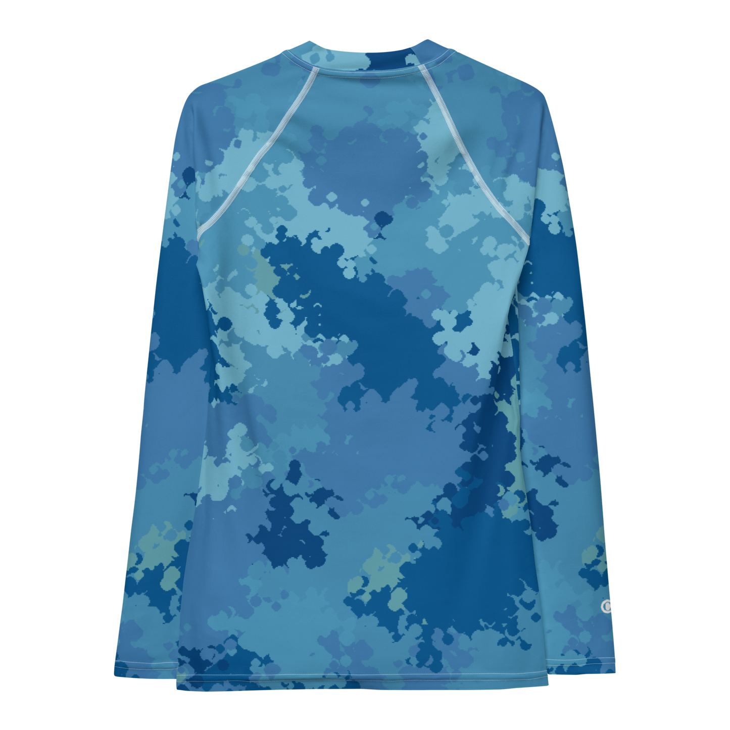 Michigan Upper Peninsula Rash Guard (w/ UP Outline) | Women's - Great Lakes Camo